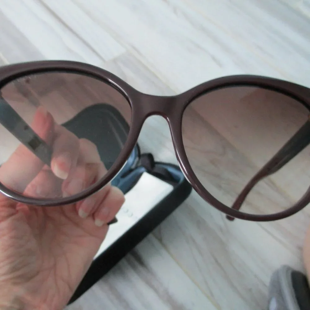 Gucci round brown sunglasses - Picture 3 of 6